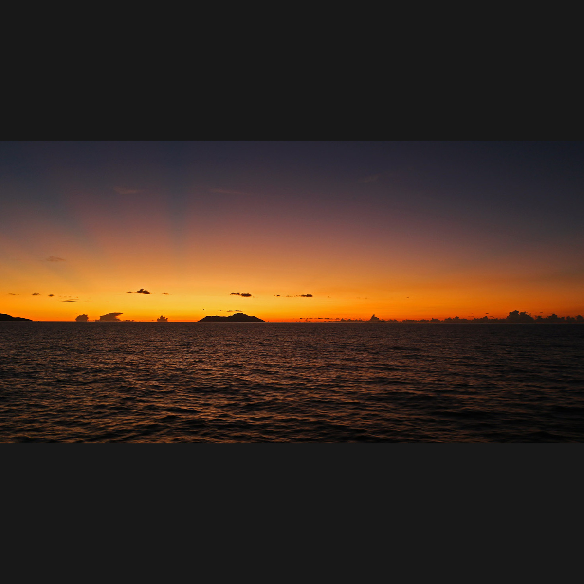 Fotografering - Seychelles Sun Down